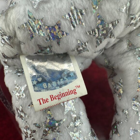 TY BEANIE BABY BABIES 2000 "THE BEGINNING THE BEAR STAR SPARKLES RETIRED VINTAGE - Picture 6 of 6